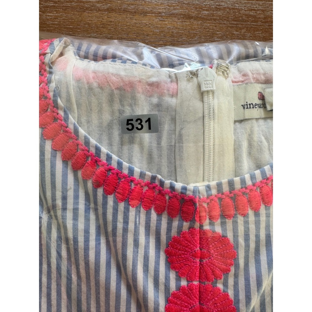 Vineyard Vines Pink and Blue Striped Dress - Picture 7 of 7